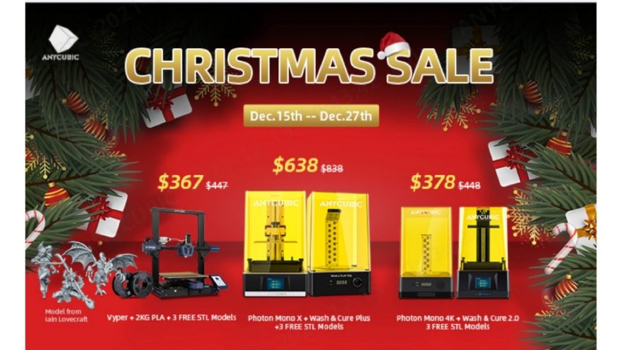 anycubic christmas sale 2021