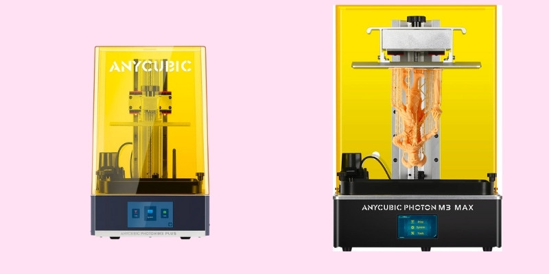 Anycubic Photon M3 Plus next to the M3 Max
