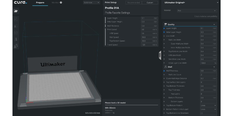 Cura User Interface