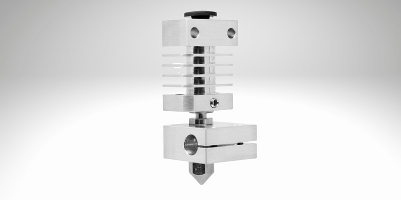 Micro Swiss All-Metal Hot End for Ender 3 on a gradient background