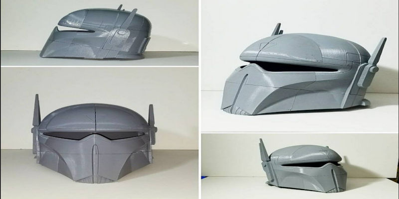 3D Printed Imperial Mandalorian Helmet