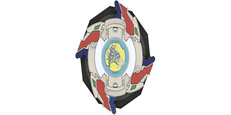 3D Printed Beyblade Dragoon V2