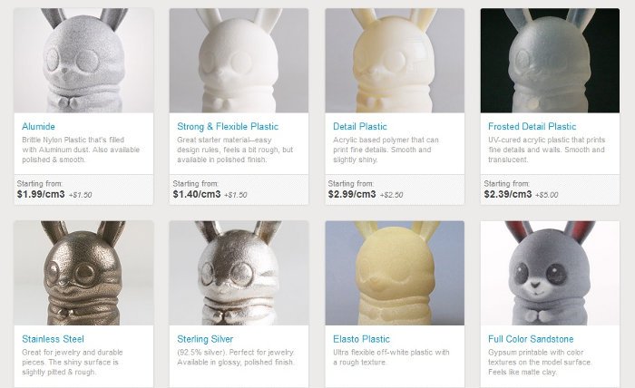 shapeways best online 3d printing service