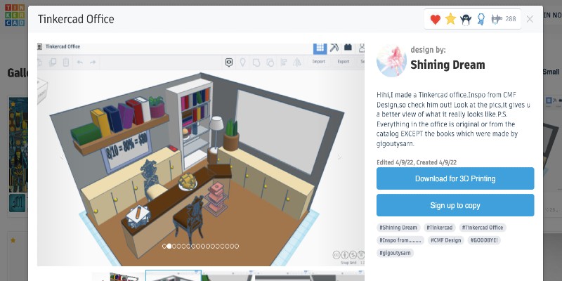TinkerCAD platform